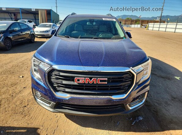 3GKALMEVXNL269967 2022 GMC TERRAIN Blue Вид спереду