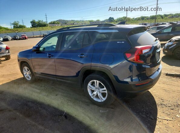 3GKALMEVXNL269967 2022 GMC TERRAIN Blue Задня ліва чверть