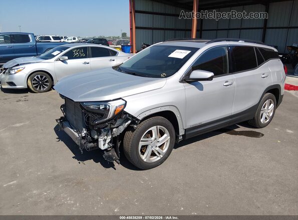 3GKALMEX0JL128188 2018 GMC TERRAIN Silver Przód lewy