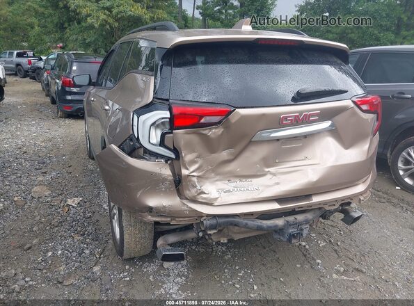 3GKALMEX6JL136442 2018 GMC TERRAIN Коричневый Задняя левая четверть