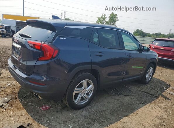 3GKALMEX8JL134689 2018 GMC TERRAIN Blue Задня права чверть