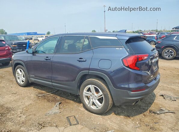 3GKALMEX8JL134689 2018 GMC TERRAIN Blue Задня ліва чверть