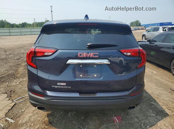 3GKALMEX8JL134689 2018 GMC TERRAIN Blue Вид ззаду