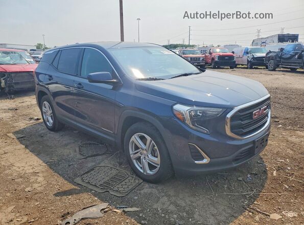 3GKALMEX8JL134689 2018 GMC TERRAIN Blue Передня права чверть