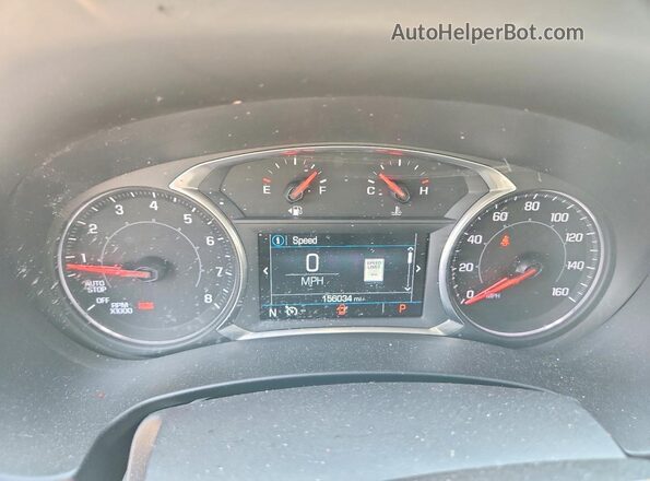 3GKALMEXXJL140221 2018 GMC TERRAIN Blue Widok zestawu wskaźników
