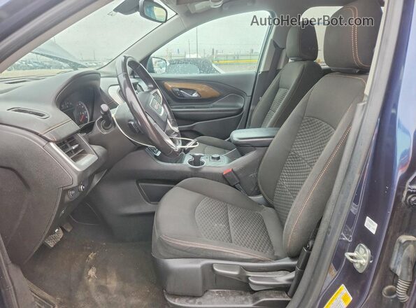 3GKALMEXXJL257622 2018 GMC TERRAIN Blue Widok wnętrza z przodu