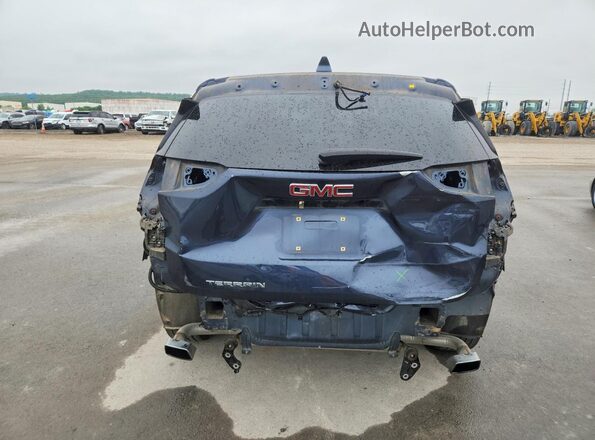 3GKALMEXXJL257622 2018 GMC TERRAIN Blue Widok z tyłu