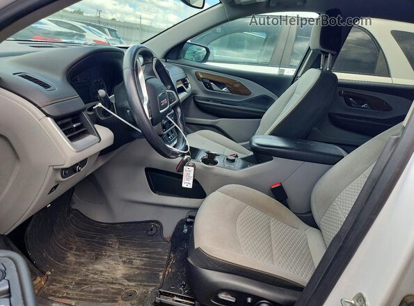 3GKALNEU6JL202886 2018 GMC TERRAIN White Вид салону спереду
