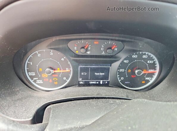 3GKALNEU6JL202886 2018 GMC TERRAIN White Вид щитка приладів