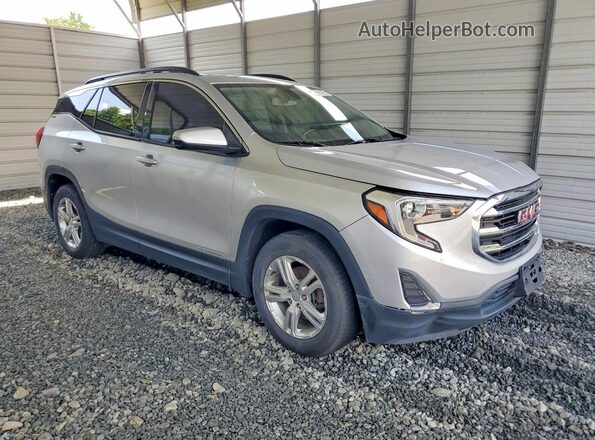 3GKALNEUXJL172811 2018 GMC TERRAIN Silver Delantero derecho