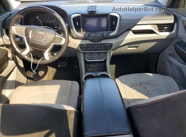 3GKALNEUXJL172811 2018 GMC TERRAIN Silver წინა პანელის ხედი