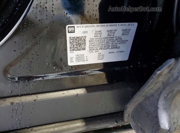 3GKALPEG1PL220811 2023 GMC TERRAIN Black Սալոնի 360 աստիճան տեսք