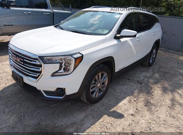3GKALPEG7PL200501 2023 GMC TERRAIN White Առջևի ձախ երեք քառորդ տեսարան