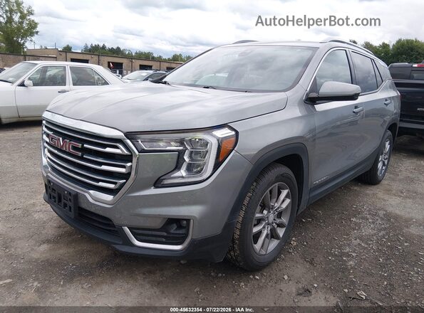 3GKALPEGXRL200902 2024 GMC TERRAIN Gray წინა მარცხენა ხედი სამი მეოთხედიდან