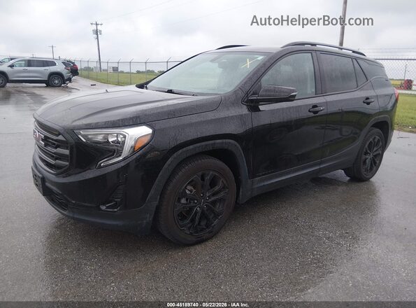 3GKALPEV0KL343524 2019 GMC TERRAIN Black წინა მარცხენა ხედი სამი მეოთხედიდან