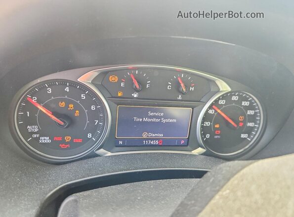 3GKALPEV0LL240265 2020 GMC TERRAIN Gray Вид щитка приладів
