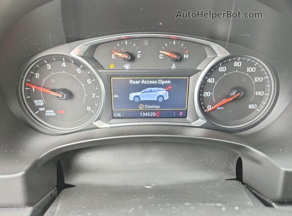 3GKALPEV0LL269832 2020 GMC TERRAIN Gray Вид щитка приладів