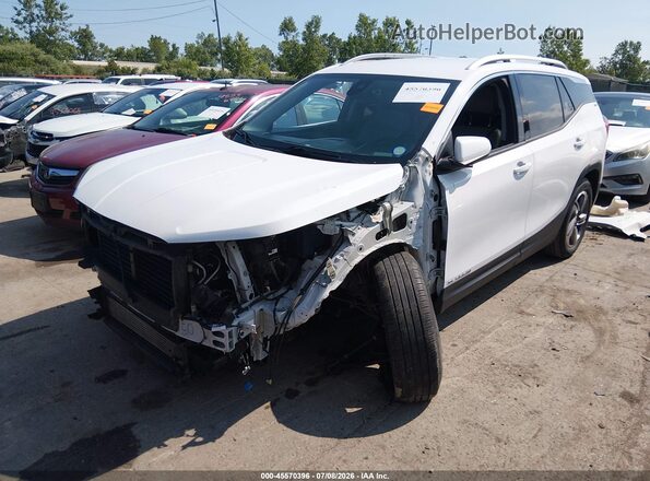 3GKALPEV1LL105229 2020 GMC TERRAIN White წინა მარცხენა ხედი სამი მეოთხედიდან