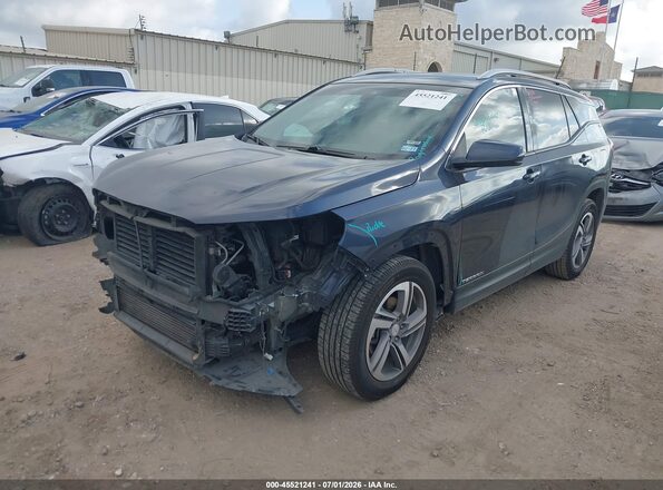 3GKALPEV2JL222556 2018 GMC TERRAIN Синий Передняя левая четверть
