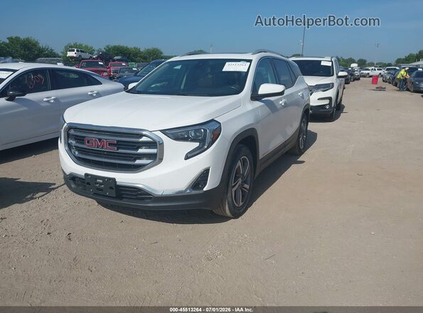 3GKALPEV3LL107094 2020 GMC TERRAIN White Առջևի ձախ երեք քառորդ տեսարան