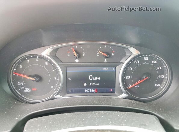 3GKALPEV3ML318376 2021 GMC TERRAIN White Вид щитка приладів