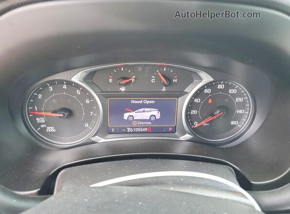 3GKALPEV3NL160221 2022 GMC TERRAIN White Instrument cluster view