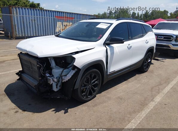 3GKALPEV4LL213960 2020 GMC TERRAIN White Առջևի ձախ երեք քառորդ տեսարան