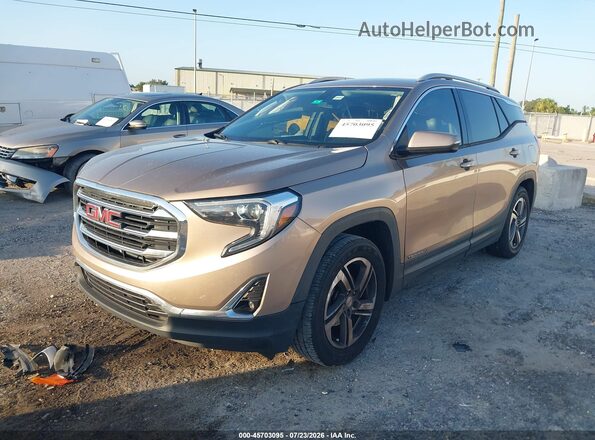 3GKALPEV5JL369910 2018 GMC TERRAIN Gray წინა მარცხენა ხედი სამი მეოთხედიდან