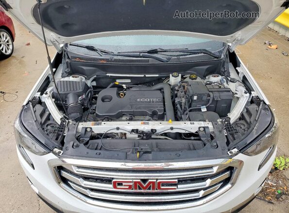 3GKALPEV6ML354210 2021 GMC TERRAIN White Widok komory silnika
