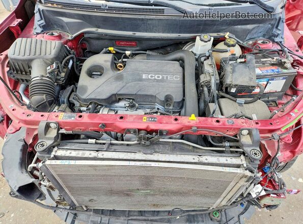 3GKALPEV7KL256512 2019 GMC TERRAIN Red ძრავის განყოფილების ხედი