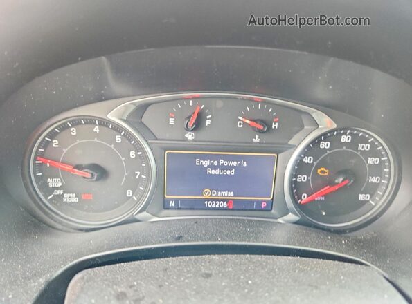 3GKALPEV7KL256512 2019 GMC TERRAIN Red ხელსაწყოთა პანელის ხედი