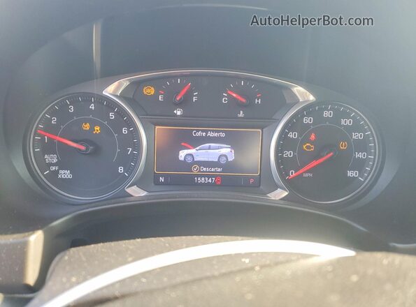3GKALPEV7LL182641 2020 GMC TERRAIN Белый Вид щитка приборов