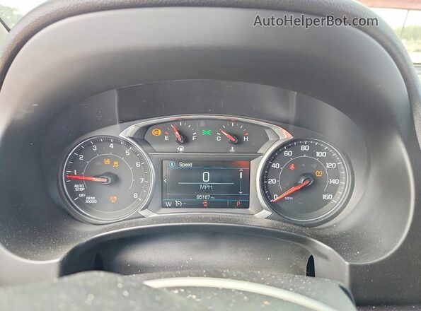 3GKALPEV8JL261491 2018 GMC TERRAIN Красный Вид щитка приборов