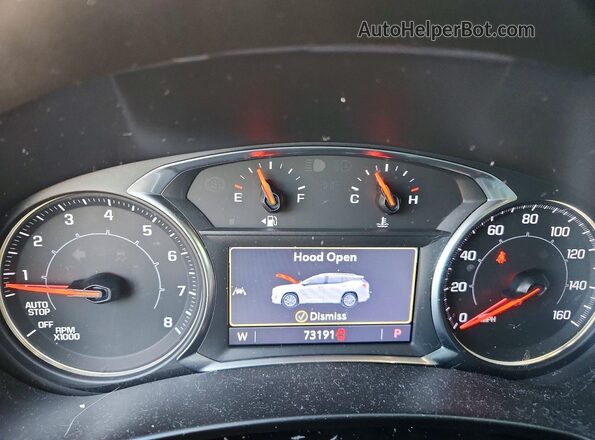 3GKALPEVXLL261396 2020 GMC TERRAIN Maroon Widok zestawu wskaźników