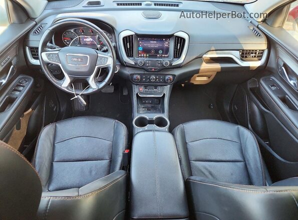 3GKALPEVXLL261396 2020 GMC TERRAIN Maroon Widok deski rozdzielczej