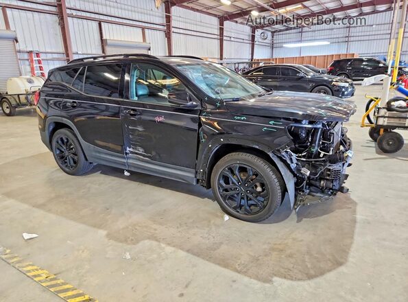 3GKALPEVXML350421 2021 GMC TERRAIN Черный Передняя правая четверть