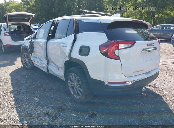 3GKALPEVXNL116801 2022 GMC TERRAIN Белый Задняя левая четверть
