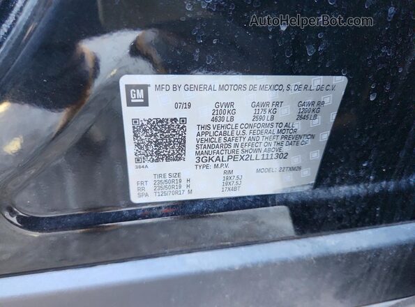 3GKALPEX2LL111302 2020 GMC TERRAIN Black Շարժիչի բաժամունքի տեսք