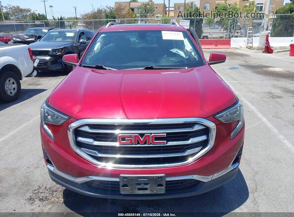 3GKALPEX3JL240095 2018 GMC TERRAIN Red Vista del salpicadero