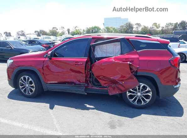 3GKALPEX3JL240095 2018 GMC TERRAIN Red Vista interior trasera