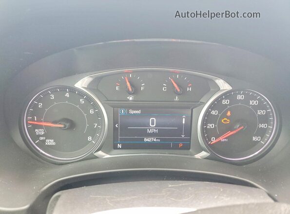 3GKALPEX4JL145416 2018 GMC TERRAIN Синий Вид щитка приборов