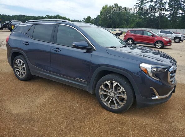 3GKALPEX4JL145416 2018 GMC TERRAIN Синий Передняя правая четверть
