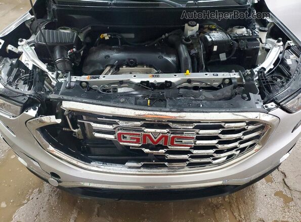 3GKALPEX4KL130755 2019 GMC TERRAIN Silver ძრავის განყოფილების ხედი