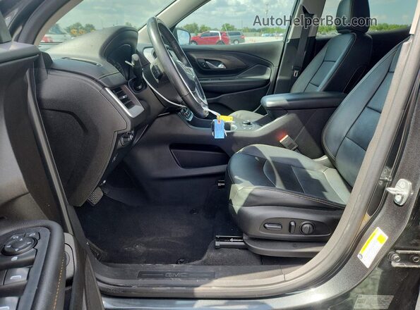 3GKALPEX8KL354255 2019 GMC TERRAIN Gray Widok wnętrza z przodu