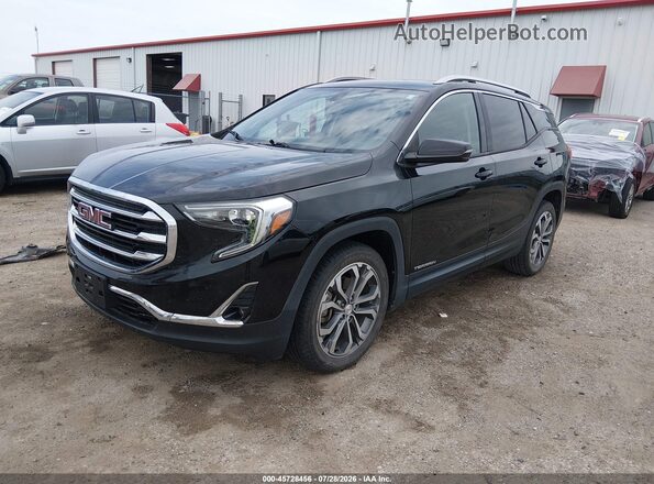 3GKALPEX9KL276715 2019 GMC TERRAIN Black Առջևի ձախ երեք քառորդ տեսարան