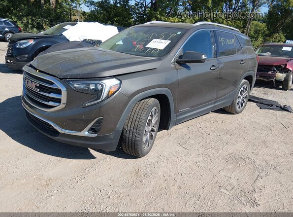 3GKALPEXXKL269465 2019 GMC TERRAIN Gray Przód lewy