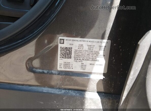 3GKALPEXXKL269465 2019 GMC TERRAIN Gray Widok komory silnika