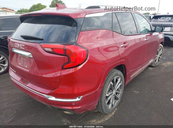 3GKALSEX0JL148767 2018 GMC TERRAIN Красный Задняя правая четверть