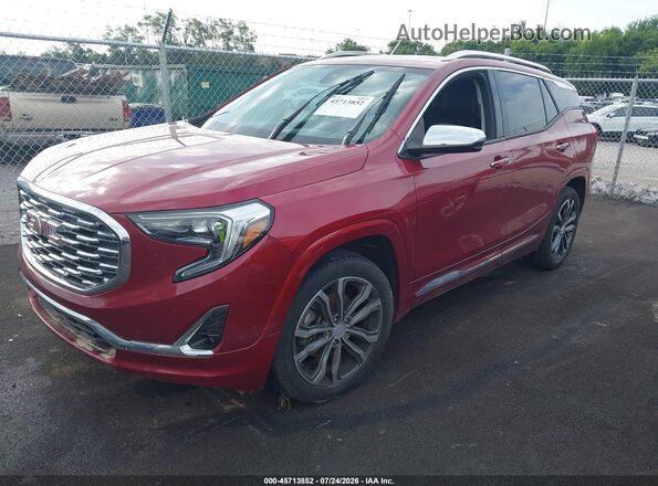 3GKALSEX0JL148767 2018 GMC TERRAIN Красный Передняя левая четверть
