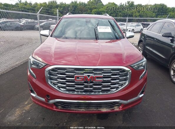 3GKALSEX0JL148767 2018 GMC TERRAIN Красный Вид щитка приборов